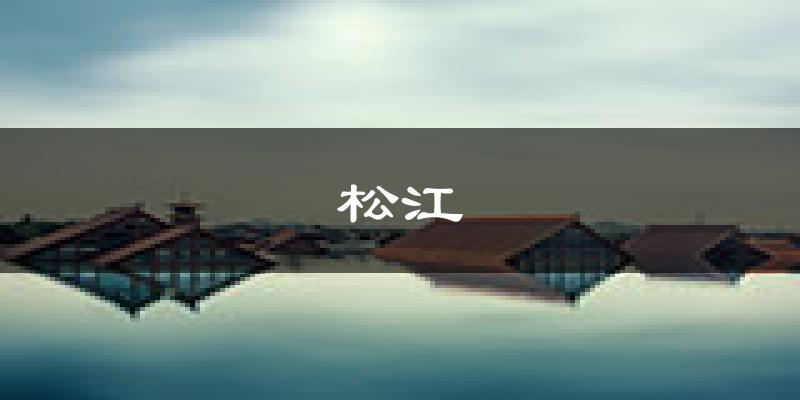 上海松江天气预报未来一周